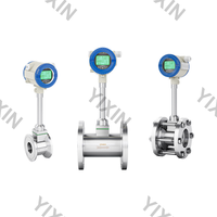 Flowmeter Vortex Akurasi Tinggi Tahan Suhu Tinggi untuk Pengukuran Aliran Uap, Udara Terkompresi, dan Gas, Anti Ledakan