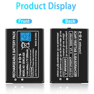 Batterie de remplacement rechargeable haute capacité 3,6 V 2000 mAh pour <span class=keywords><strong>Nintendo</strong></span> <span class=keywords><strong>3DS</strong></span>, batteries 2000 mAh - Product Image 3