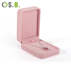 Juego de Cajas de Almacenamiento de Joyería de Terciopelo Rosa, Suministro de Fábrica, Varios Tamaños, para Todo Tipo de Joyería, Impresión de Logotipo Personalizado, Marcas de Joyería al por Mayor - Product Image 2