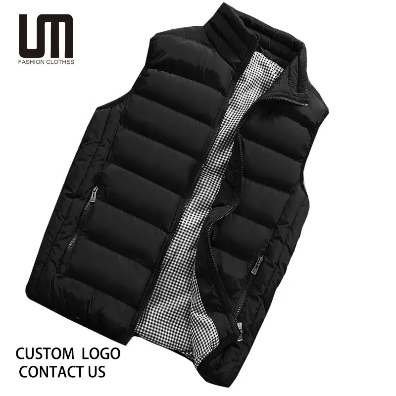 Liu Ming Giá Rẻ Bán Buôn 2023 Người Đàn Ông Mùa Đông Ấm Áp Mùa Thu Xuống Puffer Vest Cộng Với Kích Thước 5XL Không Tay Áo Khoác