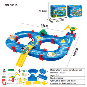 ของเล่นประกอบรางน้ำ DIY, ชุดของเล่นน้ำกลางแจ้งสำหรับฤดูร้อน, สวนน้ำชายหาด, ชุดเล่นน้ำแบบอินเทอร์แอคทีฟ - Product Image 4