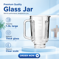 Pièces de rechange fiables pour pot de mixeur en verre sodocalcique compatible Sanyo Vaso Repuesto 1.5L 50oz 999 A05 A04 Prix promotionnel