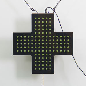 Tanda silang Led kuning mengkilap tinggi, gantung di dalam ruangan 30*30CM, cocok untuk fasilitas perawatan kesehatan dan wajan - Product Image 3