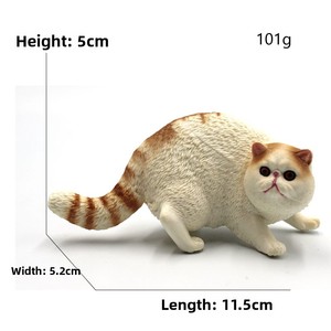 Figura de PVC del Gato Garfield, Modelo Realista, Juguete Educativo para el Desarrollo Cognitivo, Regalo de Aprendizaje Temprano, Decoración de Escritorio - Product Image 3