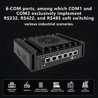 Mini PC N150 Thin Client con 6 Puertos LAN 2.5G, HD, DP, Windows 11 Proxmox, Mini Servidor, Home Theater/Oficina, Router de Red/NAS 4G