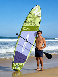 Planche à pagaie <span class=keywords><strong>gonflable</strong></span> 11'6''x35''x6'' pour les familles, tous les accessoires inclus, matériau Drop Stitch pour le yoga et les sports nautiques - Product Image 1