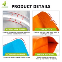 Sachets refermables personnalisés en plastique pour aliments, avec fermeture éclair, en aluminium, anti-odeur, pour bonbons, 3,5g, 7g, 14g, avec logo