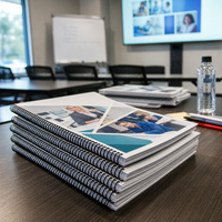 Impression de brochures et catalogues sur mesure, profil d'entreprise, vente en gros, papier mat brillant laminé, revêtement UV, couleur pleine, fabrication en usine