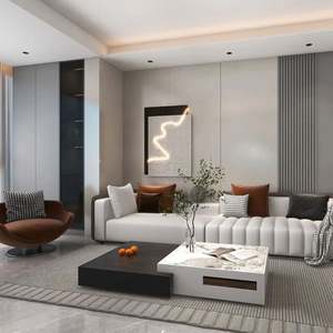 เฟอร์นิเจอร์บ้านทันสมัยแบบโมดูลาร์ที่ออกแบบได้ตามต้องการ ตู้เก็บของไม้สำหรับห้องนั่งเล่น - Product Image 1