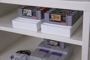 Có thể gập lại thân thiện với môi trường cho Acrylic hiển thị trường hợp cho bitl onger SNES Cartridge Video Trò chơi hộp lưu trữ - Product Image 3