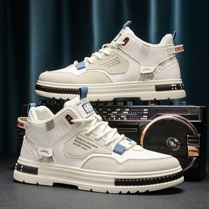 Sneakers Sportive Casual da <span class=keywords><strong>Uomo</strong></span> Bianche Versatili e di Tendenza, Traspiranti, Stile Walking alla Moda con Suola Spessa, Nuovo Design - Product Image 5