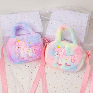Petit sac bandoulière de voyage pour enfant, sac à main licorne en peluche pour filles, cadeau d'anniversaire - Product Image 3
