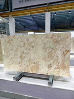 Dalle de marbre moderne polie naturelle Ceppo Monet Garden Breccia Aurora Rosa pour revêtement mural et de sol intérieur, tailles personnalisées, plateau de salle à manger