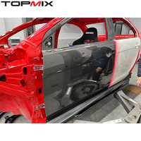 Mitsubishi Lancer EVO X CT9A estilo OEM ligero de fibra de carbono puertas delanteras/traseras preimpregnado construcción ajuste directo para