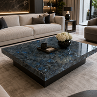 Nouvelles dalles en pierre frittée bleu saphir, aspect marbre poli, carrelage en céramique et porcelaine 1600 x 3200 x 12 mm