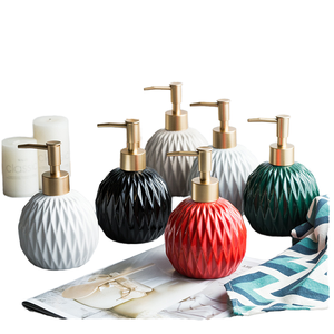 Ceramic Hand Sanitizer Bottle Nordic Bathroom Bathroom Lotion Bottle <b>Shower</b> Gel Shampoo Press Bottle Bathroom <b>Accessories</b> - Product Image 1