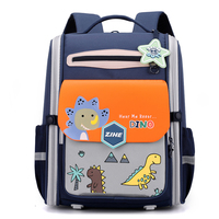 Mochila Escolar para Niños con Protección Espinal, Ultraligera, Transpirable, con Correas de Malla de Nido de Abeja, Apertura de 180 Grados, Reflectante y Antideslizante