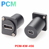 Adaptateur DisplayPort vers Mini DisplayPort de type D à montage sur panneau, connecteur femelle 4K 60Hz pour racks AV, kiosque, poste de travail, panneau de commande