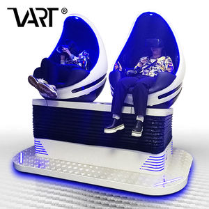 Intérieur Mini <span class=keywords><strong>Tour</strong></span> de Réalité Virtuelle 3Dof Système 2 Sièges 9D Simulateur de Cinéma des Oeufs VR pour Petit Espace - Product Image 1