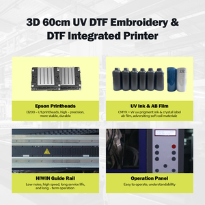 Krinshen multifuncional todo en uno Uv Dtf impresora profesional UV DTF 3D bordado impresora para textil Impresora Dtf Uv - Product Image 5