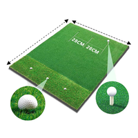 Tapis de golf portable en gazon artificiel mini 30*30cm / 30*60cm, aide à l'entraînement du swing de golf, entraînement de golf en intérieur et en extérieur