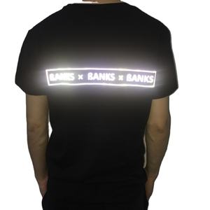 Logotipo de camiseta reflectante, haga su propio logotipo de tinta reflectante, ropa para su grupo o evento - Product Image 1