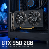 Nouvelle carte graphique de jeu XHVGA GTX 950 2 Go GDDR5 128 bits à double ventilateur, PCI Express 3.0 X16 DirectX 12 pour PC de bureau, 1114 MHz Core