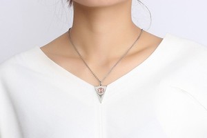 2022 Mode Perhiasan Rantai Perak Wanita Pria Kalung Baja Titanium Peringatan Medis ID Liontin & Kalung - Product Image 6