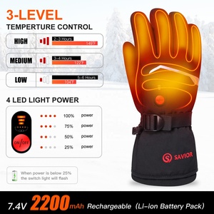 Зимние перчатки для сноуборда с электроподогревом - Product Image 2