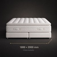 Matelas Orthopédique à Ressorts Indépendants Ultra-Doux en Laine et Crin de Cheval Faits Main White Swan pour Chambre d'Hôtel et Villa Chinoise de Luxe