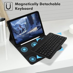 Étui clavier pour <span class=keywords><strong>iPad</strong></span> <span class=keywords><strong>mini</strong></span> 7 2024, étui en cuir PU ultra mince pour avec clavier sans fil détachable <span class=keywords><strong>iPad</strong></span> <span class=keywords><strong>mini</strong></span> <span class=keywords><strong>6</strong></span> 2021 - Product Image 5