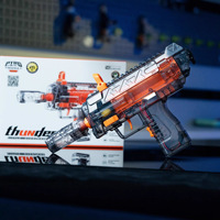Pistolet lanceur de pétards Factory Delta MP7 en plastique, alimenté par piles, jouet de tir à balles souples