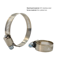 Kit de colliers de serrage à vis sans fin de type américain avec tailles assorties pour l'automobile, la plomberie et l'entretien