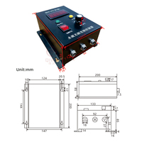 Moteur Brushless QIWO 110V/220V 1000W à Couple Élevé, Moteur BLDC Carré 80mm Haute Vitesse avec Interrupteur au Pied, Faible Bruit, Moteur à Effet Hall avec Driver