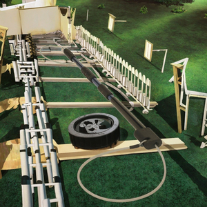 Hondenluxe roestvrijstalen vierkante veiligheidshek van hoge kwaliteit met één raam, schuifbaar en intrekbaar trapontwerp - Product Image 3