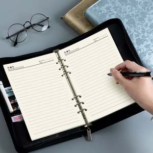 Portfolio Organizer 1.5" <b>Ring</b> <b>Binder</b> with Notepad Zippered Storage Pouch for Papers, Presentation Folder with Pockets for Card - Product Image 6