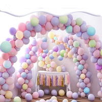 Ballons en latex macaron de 10 pouces, couleurs pastel orange, rose, bleu, vert, jaune, violet, pour décorations de fêtes de Noël, Halloween et Pâques, fabriqués en Chine