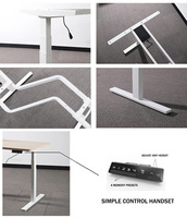 Table de meubles de bureau en forme de L taille personnalisée Table ergonomique élévatrice assise électrique cadre réglable en hauteur bureau debout