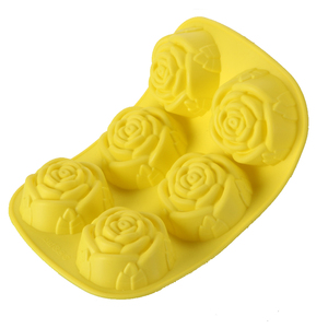 Rose Shaped Baking Tool <b>Cake</b> Pudding Chocolate Three-Dimensional Silicone Kitchen <b>Mold</b> - Product Image 1