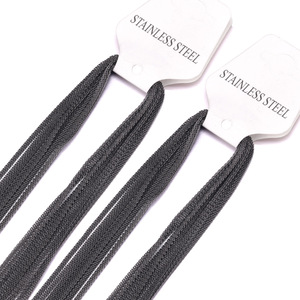 Collar de cadena de acero inoxidable de 2 mm, 45 cm, 50 cm, 55 cm, 60 cm, diseño simple para regalo - Product Image 2