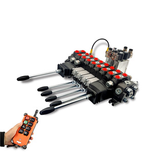Waloil 60L DCV60 Control Electrohidráulico de 8 Secciones, 2 Joysticks, 4 Posiciones G1/2 - Product Image 1