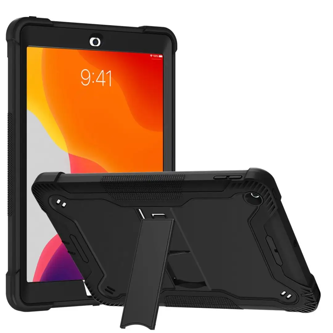 Fabrik Großhandel Verkauf Top robuste Silikon-Tablet-Hülle für iPad 10.2 mit Kickstand einfach zu bedienen