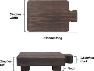 Plateau/assiette en bois carré moderne personnalisé de haute qualité fabriqué en Chine pour les occasions de fête - Product Image 4