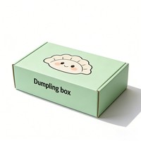 Boîtes d'expédition en carton ondulé pour emballages de dumplings chinois en gros, avec séparateur, pour aliments surgelés, empanadas et dumplings