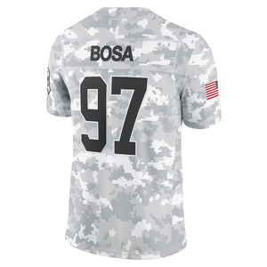 2024 Salute Service Limited Arctic Camo Jersey 10 Love 97 Bosa 15 # Mahomes 88 Lamb 87 Kelce 23 McCAFFREY manga corta - Product Image 3