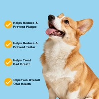 Poudre dentaire pour chiens Richtek, OEM/ODM personnalisée, éliminateur de tartre et de plaque, haleine fraîche, complément de soin buccal pour chiens