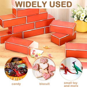 Boîtes cadeaux sur le thème des jeux vidéo, boîte <span class=keywords><strong>cadeau</strong></span> en papier rouge brique pour fournitures de fête, centres de table et faveurs sur le thème du gaming - Product Image 2