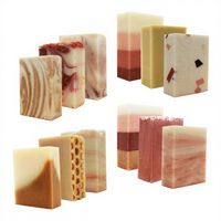 Savon Solide Artisanal Végétalien OEM aux Herbes pour Soins de la Peau, Blanchissant, à la Rose et au Théier, Hydratant, Fixateur de Fraîcheur, Procédé à Froid, 100g