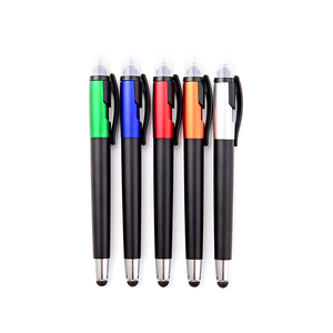 3 en 1 de bola de plástico de pluma y resaltador pluma con stylus capacitivo para cualquier pantalla táctil del producto - Product Image 6