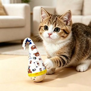 Cat toys, roly-poly feather cat wand, self-entertaining cat toy ball, scratch-resistant and <b>bite</b>-resistant pet toy. - Product Image 2